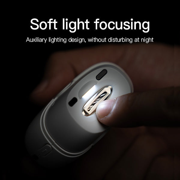 Multi-Functional Electric Nail Clipper,Dual-Speed Adjustment, Built-in Nail Clippings Collector,LED Soft Light, Low Noise Tech Jelly Soak Pedicure Rechargeable Electric Pedicure Kit